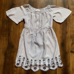 Blue and White Swing Dress